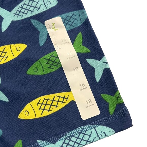 NEW First Impressions 18m Fish Print Shorts - Picture 3 of 4